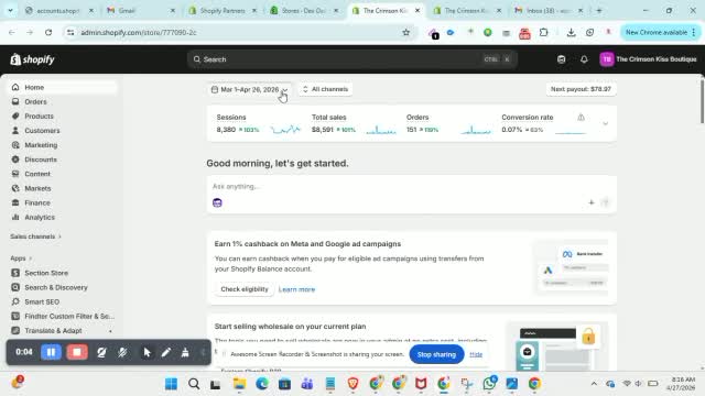Crimson Kiss Store Analytics